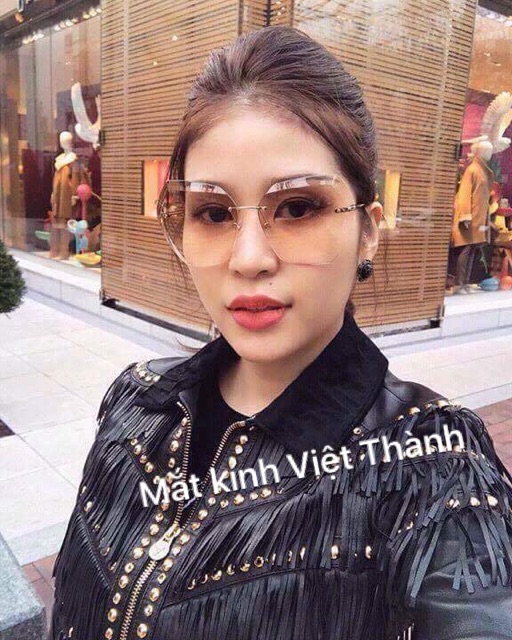mắt Kính mát nữ thời trang gia rẻ kính râm khoan nữ hot nhất 2023