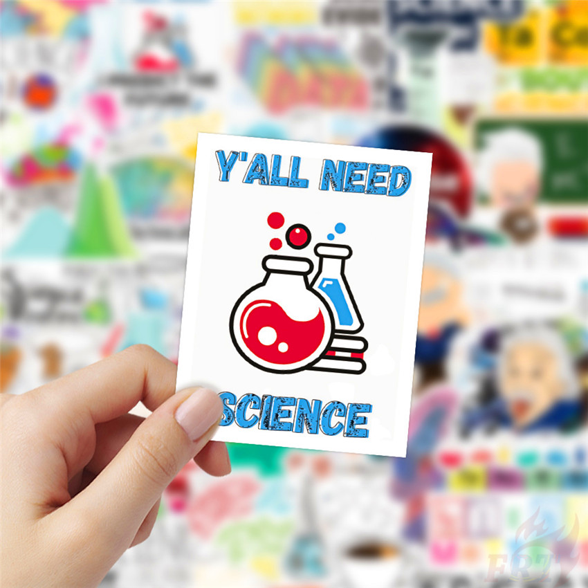 ❉ Fun Science &amp; Chemistry Laboratory Series 04 Einstein Equation Stickers ❉ 50Pcs/Set Fashion DIY Waterproof Decals Doodle Stickers