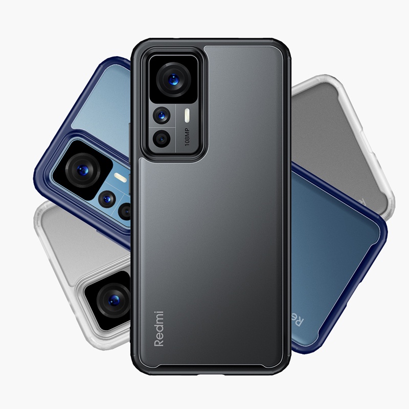 Ốp Điện Thoại PC + TPU Trong Suốt Mặt Nhám Chống Sốc Cho Xiaomi Mi 12T Pro Redmi K50 Ultra