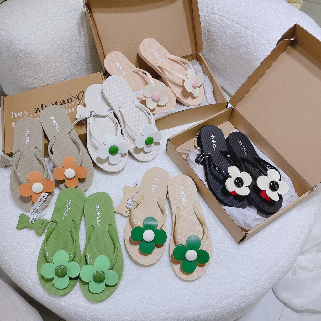 Dép lào bông hoa