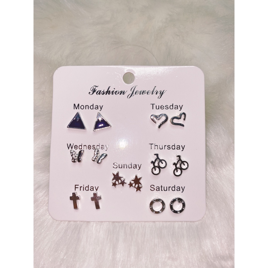 Set 6 hoa tai phong cách Hàn quốc đơn giản, nhẹ nhàng thay đổi hàng ngày phù hợp đi làm đi chơi