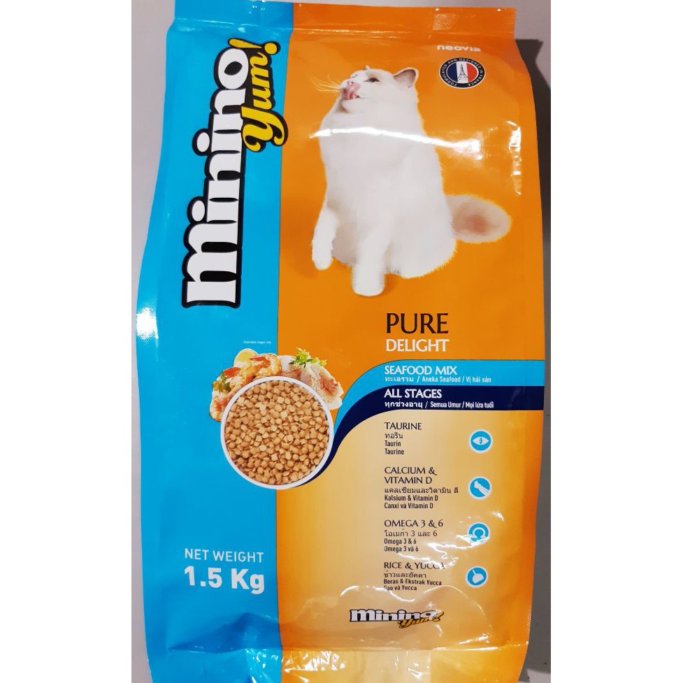 THỨC ĂN MININO YUM CHO MÈO VỊ HẢI SẢN