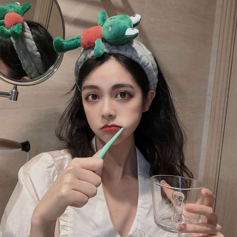 INS Korea Girls Cute Elastic Cat Ear Makeup Face Washing Headwrap Hairband Headbands Women Fashion Headband Accessories