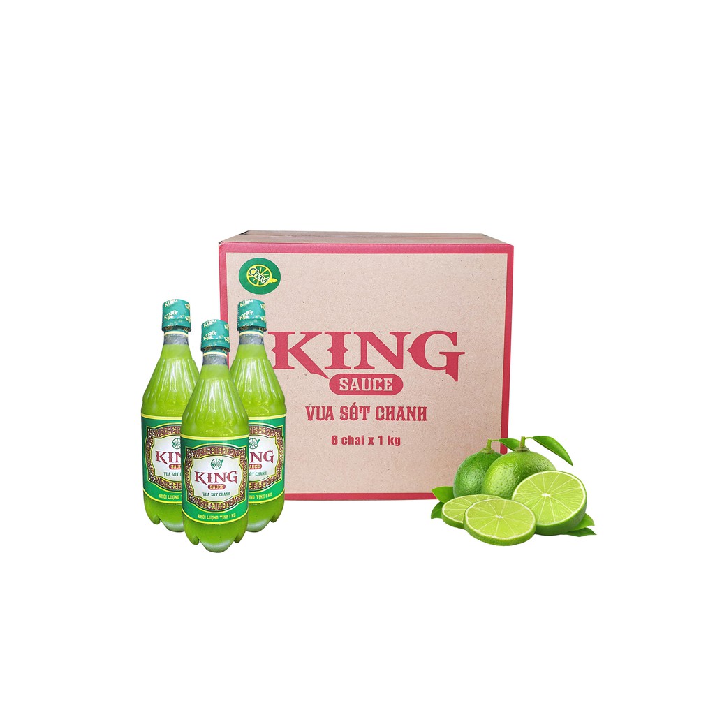 Thùng Sốt Chanh King 1 lít - 6 Chai [NHÀ CUNG CẤP]