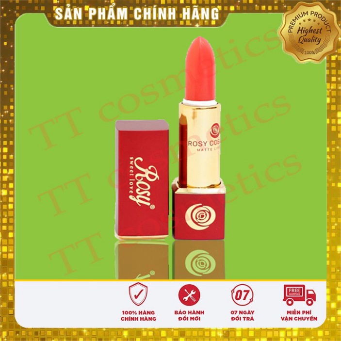 [100% Chính Hãng] son lì rosy siêu lì siêu thơm không chì