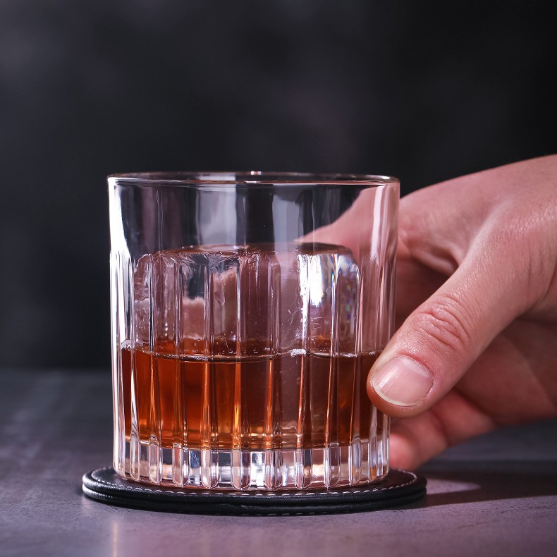 Whisky Glass - Ly Rock Cạnh Sọc- Ly Thủy Tinh