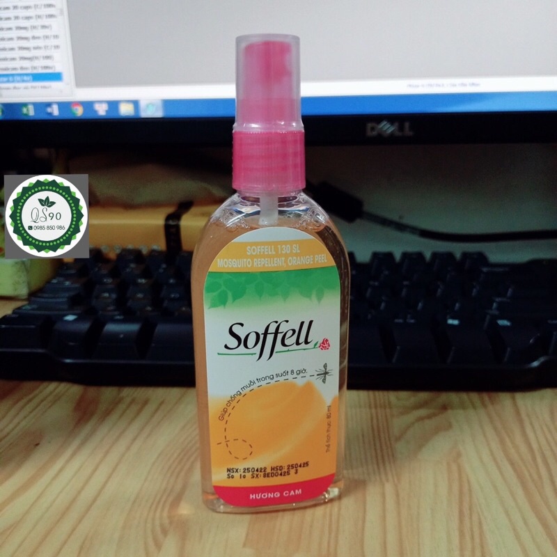 Xịt ,Kem Chống Muỗi Soffell hương hoa,hương cam
