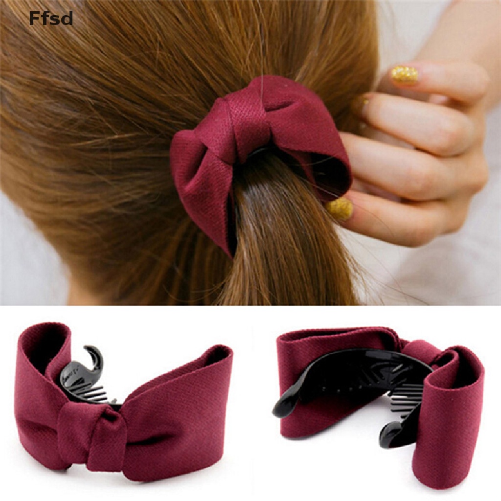 Kẹp tóc kiểu nơ dễ thương thời trang dành cho nữ