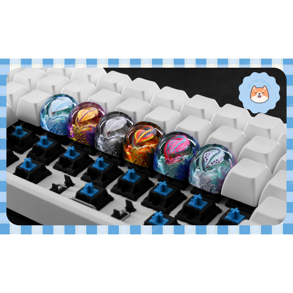 Keycap artisan dành cho bàn phím cơ Craftkey Cobra rắn Ai Cập