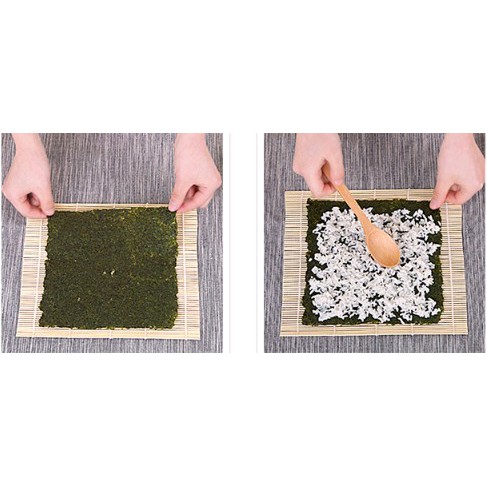 Chiếu cuộn sushi bằng tre size 23*24cm tiện dụng