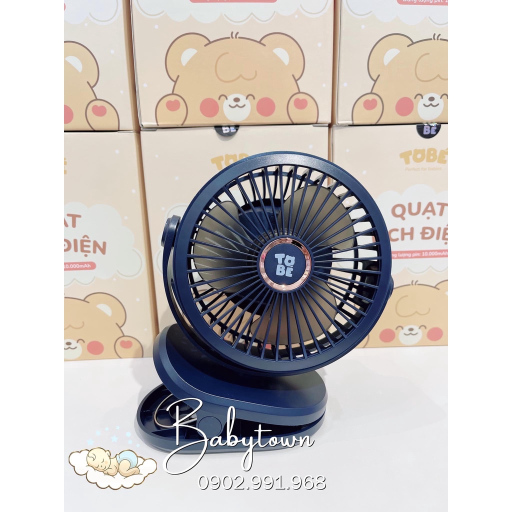 Quạt kẹp đa năng ToBé/SASA, quạt kẹp xe đẩy, nôi cũi, ô tô