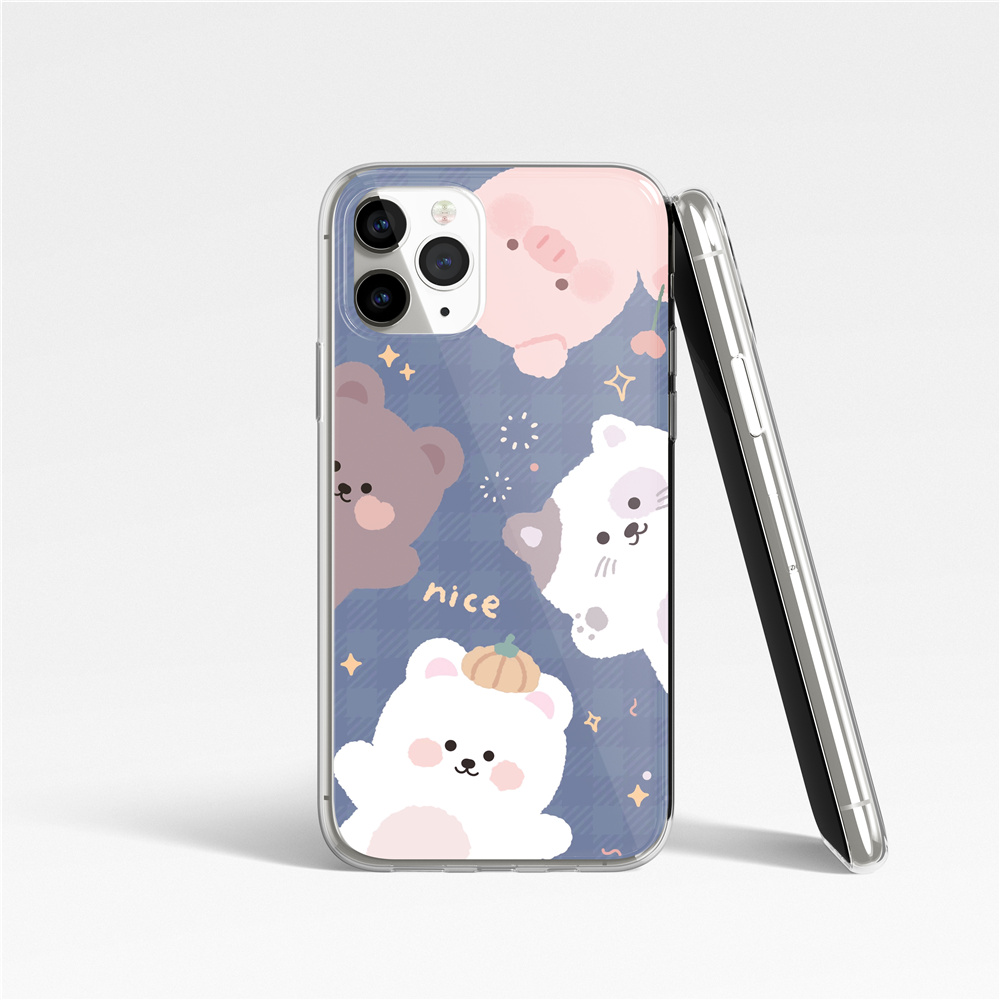 Ốp lưng bằng TPU cho iPhone 12 PRO MAX iPhone 11 pro max iPhone x xr xs max iPhone 8 plus 7 plus SE2020 6 6s Plus