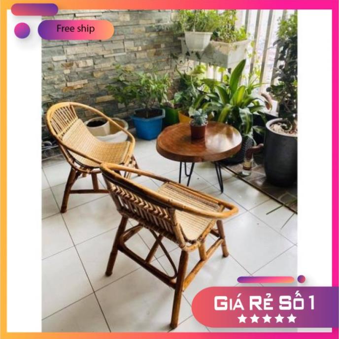 [RẺ HƠN HOÀN TIỀN] GHẾ MÂY TRE CON SÒ - GHẾ THƯ GIÃN ĐỌC SÁCH - Nội Thất Á Âu