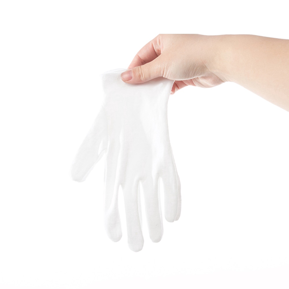 1 Đôi Găng Tay Cotton Mềm Mại Màu Trắng Thoáng Khí Dùng Phục Vụ / Làm Việc / Kiểm Tra Tiền Xu