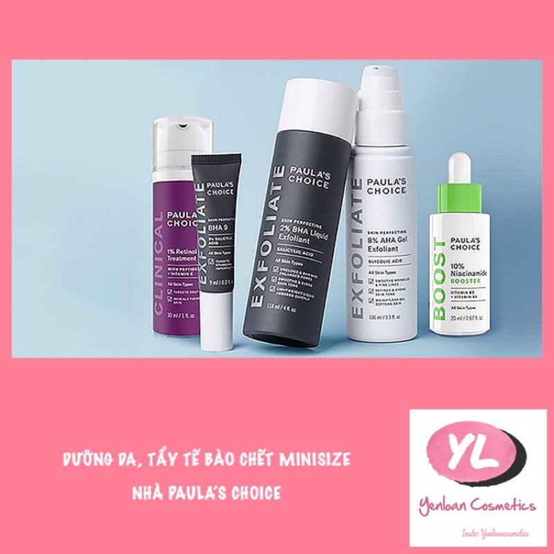[Minisize] Tinh chất Paula’s Choice Clinical 1% Retinol Treatment 5ml và Tẩy tế bào chết 2% BHA Paula's Choice 30ml