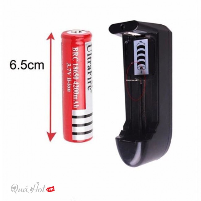 Bộ 10 Viên Pin 18650 ULTRAFIRE 3.7V 4200MAH Dùng Cho Đèn Pin, Loa Bluetooth...