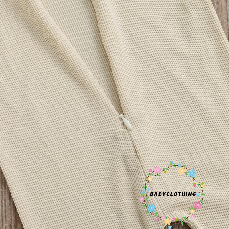 Áo liền quần cổ cao không tay màu trơn thời trang mùa hè năng động cho bé gái