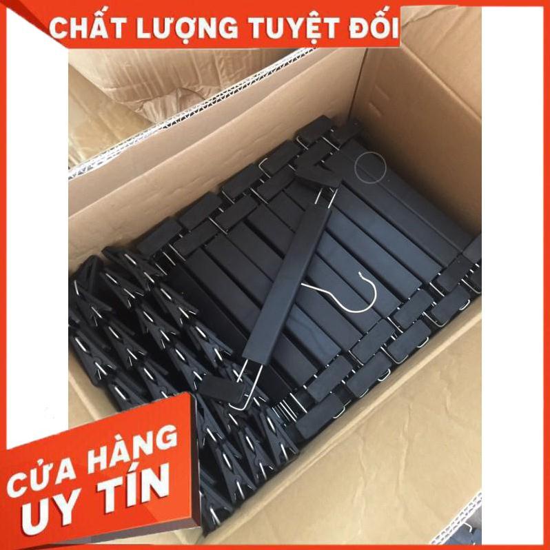 Móc treo quần áo- kẹp quần bằng nhựa- 2 màu vàng,giả gỗ,thay đổi kích thước,đầu móc xoay