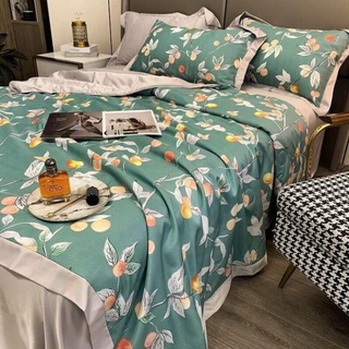 Chăn Lụa Hè 2022 Chăn hè lụa thái trần bông cao cấp, chăn lụa mùa hè thu mềm mát size 2mx2m2