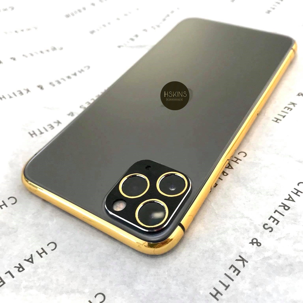 Combo 2 Bộ dán viền, logo, camera vàng gold iρhone 13 Pro Max / 13 Pro / 13 / 13 Mini / 12 Pro Max / 12 Pro / 12 / Mini