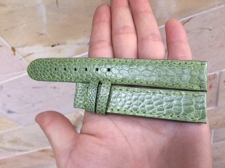 Dây Đồng Hồ Da Đà Điểu Size 18