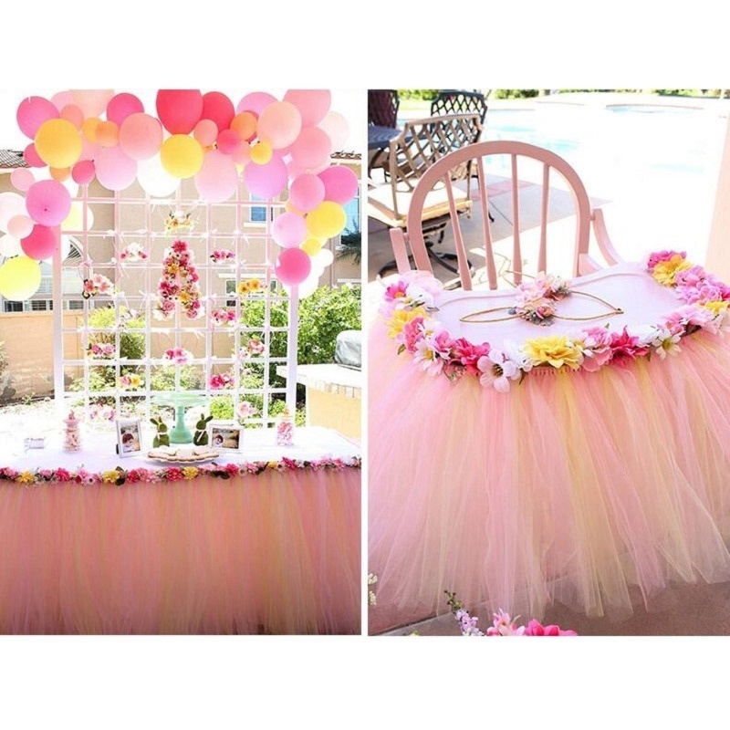 Cuộn Vải Tuyn 15cm 25Yards Dùng Để Quấn Trang Trí Tiệc Cưới/Sinh Nhật