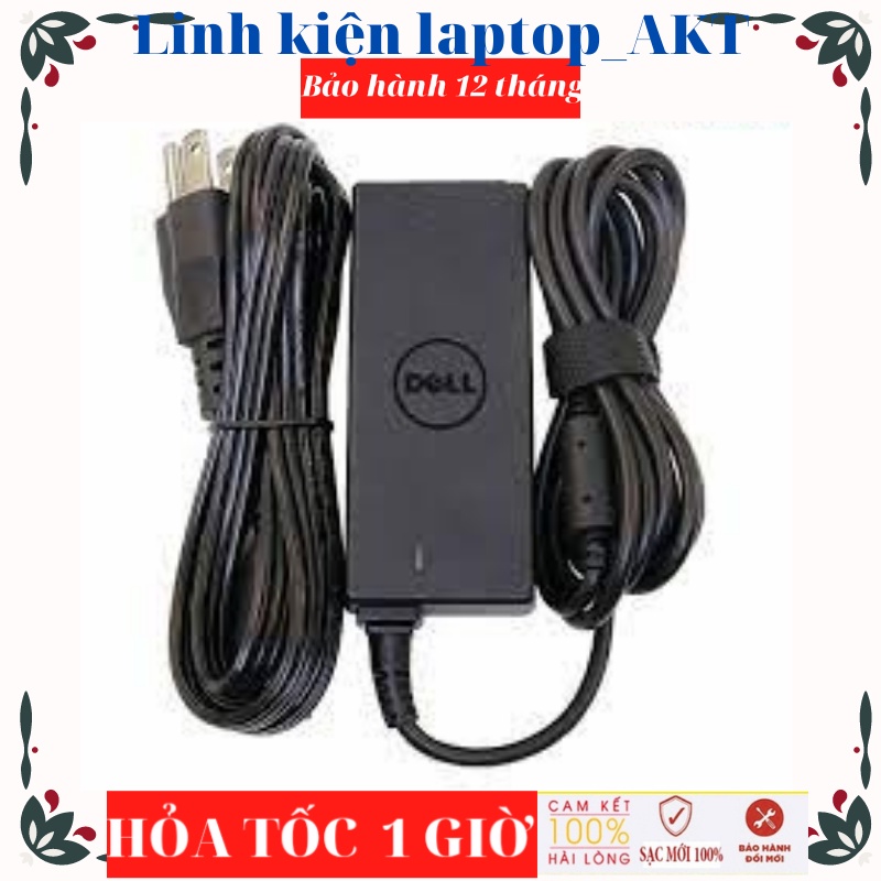 Sạc Laptop Dell 19.5V - 2.31A - 45W-ZIN chữ nhật chân kim nhỏ 4.5*3.0 Dell Latitude 3390 3490 Dell XPS 12 13