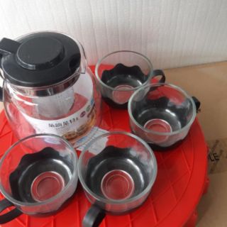 BÌNH LỌC TRÀ KÈM 4 LY THỦY TINH,,,