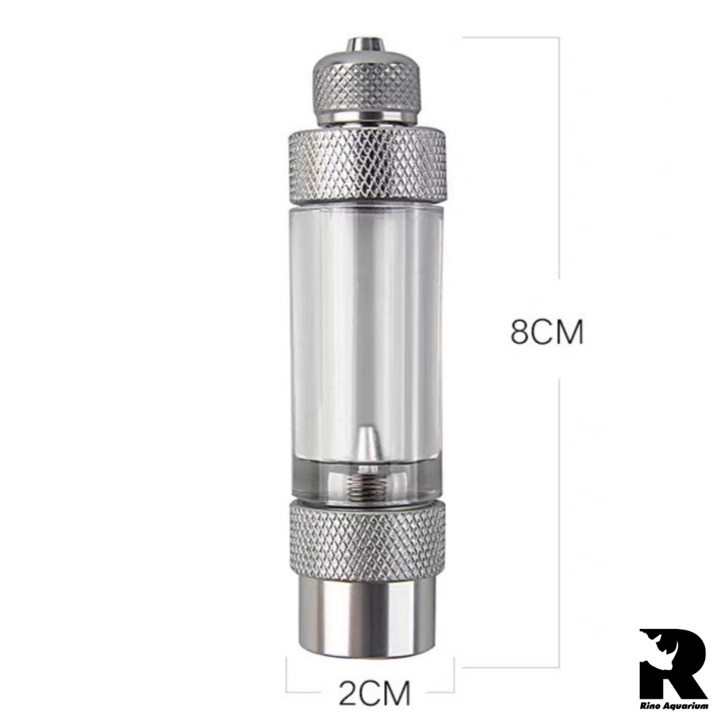 Đếm Giọt CO2 Mufan Đơn Đầu Dùng Cho Van Điện Tích Hợp Van 1 Chiều Bằng Inox Cho Hồ Thủy Sinh