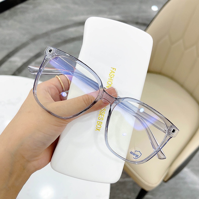 【0-600°】【Hàng Có Sẵn】Kính Cận Gọng Nhựa Chống Bức Xạ Ánh Sáng Xanh Dương Cho Nam Và Nữ