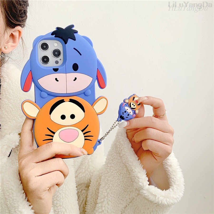 Ốp Điện Thoại Silicon Dẻo Họa Tiết Hoạt Hình Mickey Minnie Cho iPhone 6 6s 7 8 Plus X XR XS 11 12 Mini Pro Max SE 2020