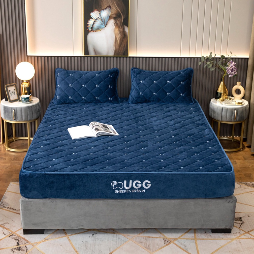 BỘ GA GỐI NỈ NHUNG THƯƠNG HIỆU UGG