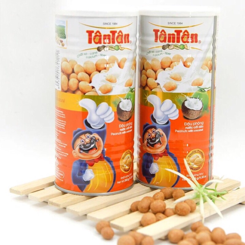 Đậu Phộng Tân Tân Lon Thiếc 265g (Nước Cốt Dừa ,Phô Mai ,Tôm ,BBQ)