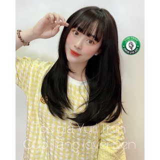 [ẢNH THẬT ĐỘC QUYỀN] TÓC GIẢ NGUYÊN ĐẦU YURI TRAN: CÚP TẦNG LAYER ĐEN TỰ NHIÊN YURI VỪA VỀ SIÊU ĐẸP LUÔN Ạ