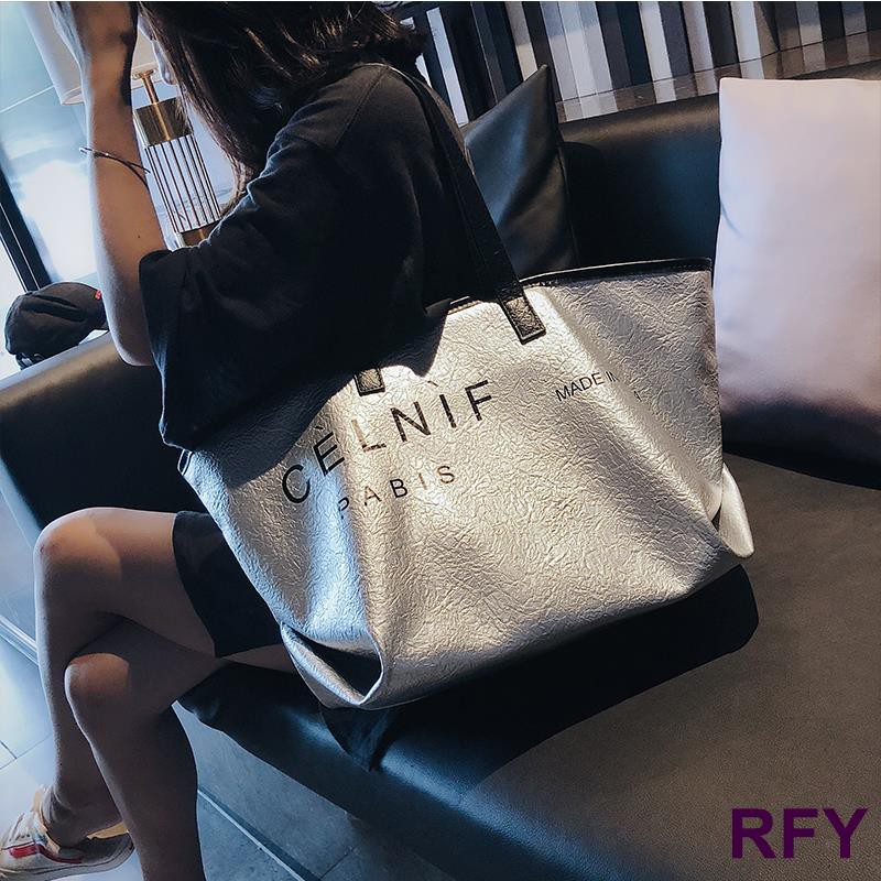 Chic Bag Female 2020 Popular New Trendy Handbag Korean Version Ins Wild Shopping Bag Shoulder Bag Big Bag Female-RFY-1008