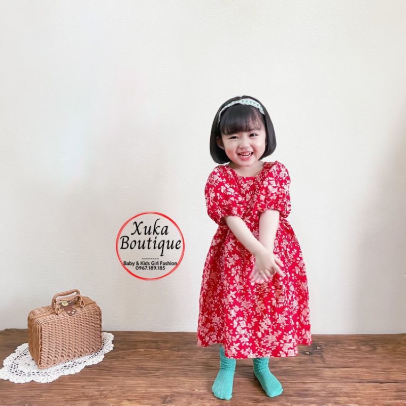 Váy Bé Gái Cộc tay Mùa hè Cho bé 1 - 7 tuổi QCCC đẹp xuất sắc Xuka Boutique