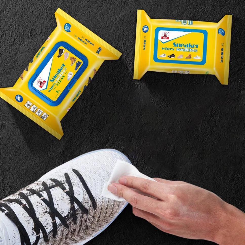 Gói 30 Tờ Khăn Giấy Ướt Lau Giày Sneaker, Giày Thể Thao Nam Nữ, Balo, Túi Xách SHOP MẸ BÚN