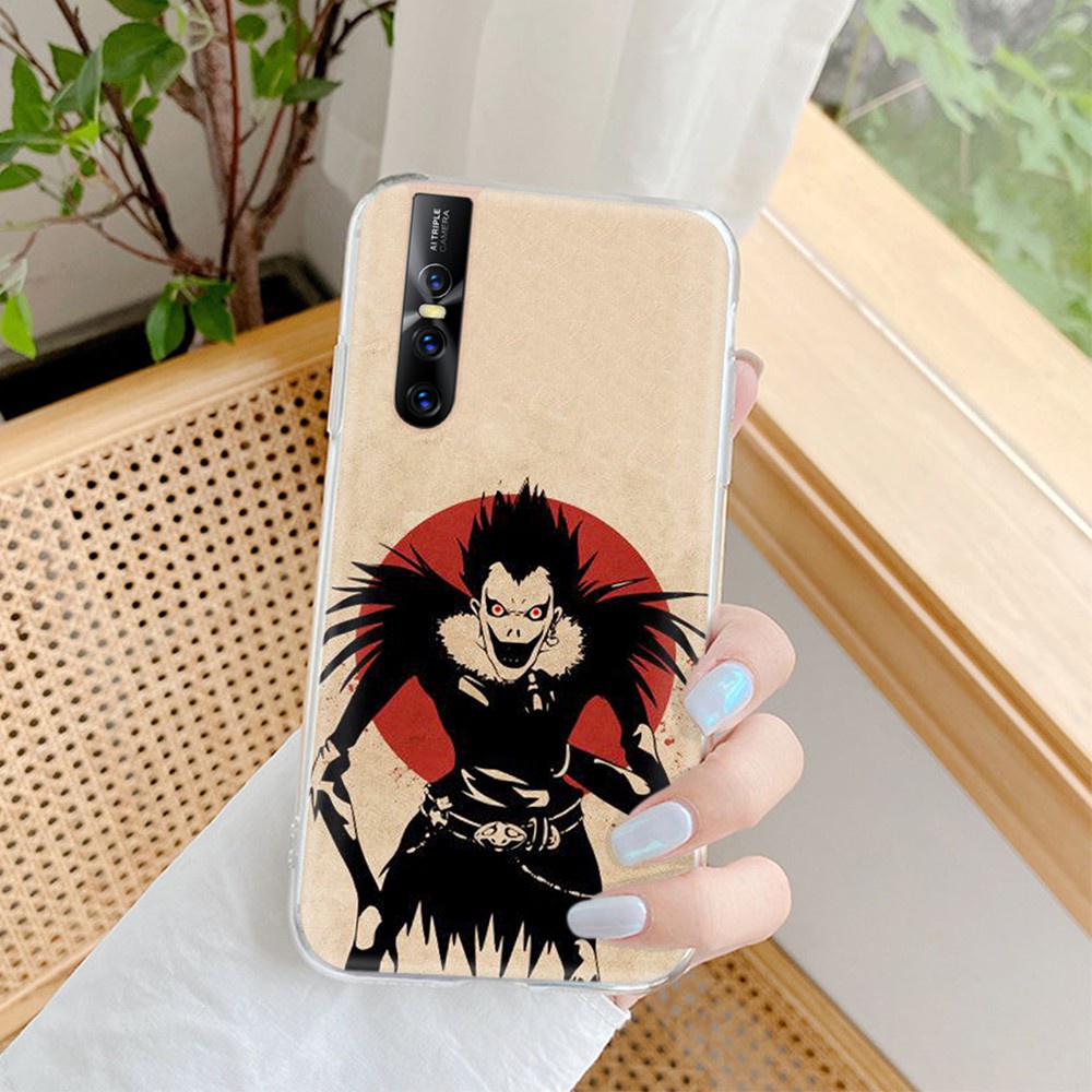 Ốp Điện Thoại Dẻo Trong Suốt Họa Tiết Hoạt Hình Death Note Cho Motorola Moto G4 G5 G5S G6 Play Plus Vm4