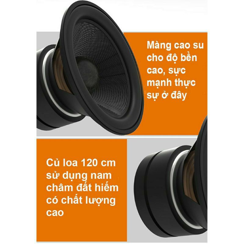 Loa siêu trầm điện subwoofer 150W Ibass - Màu đen