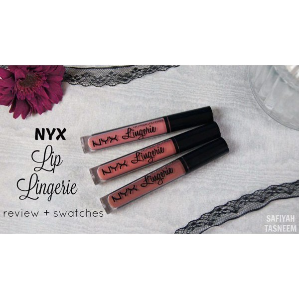 Son kem NYX Lingerie Liquid Lipstick.