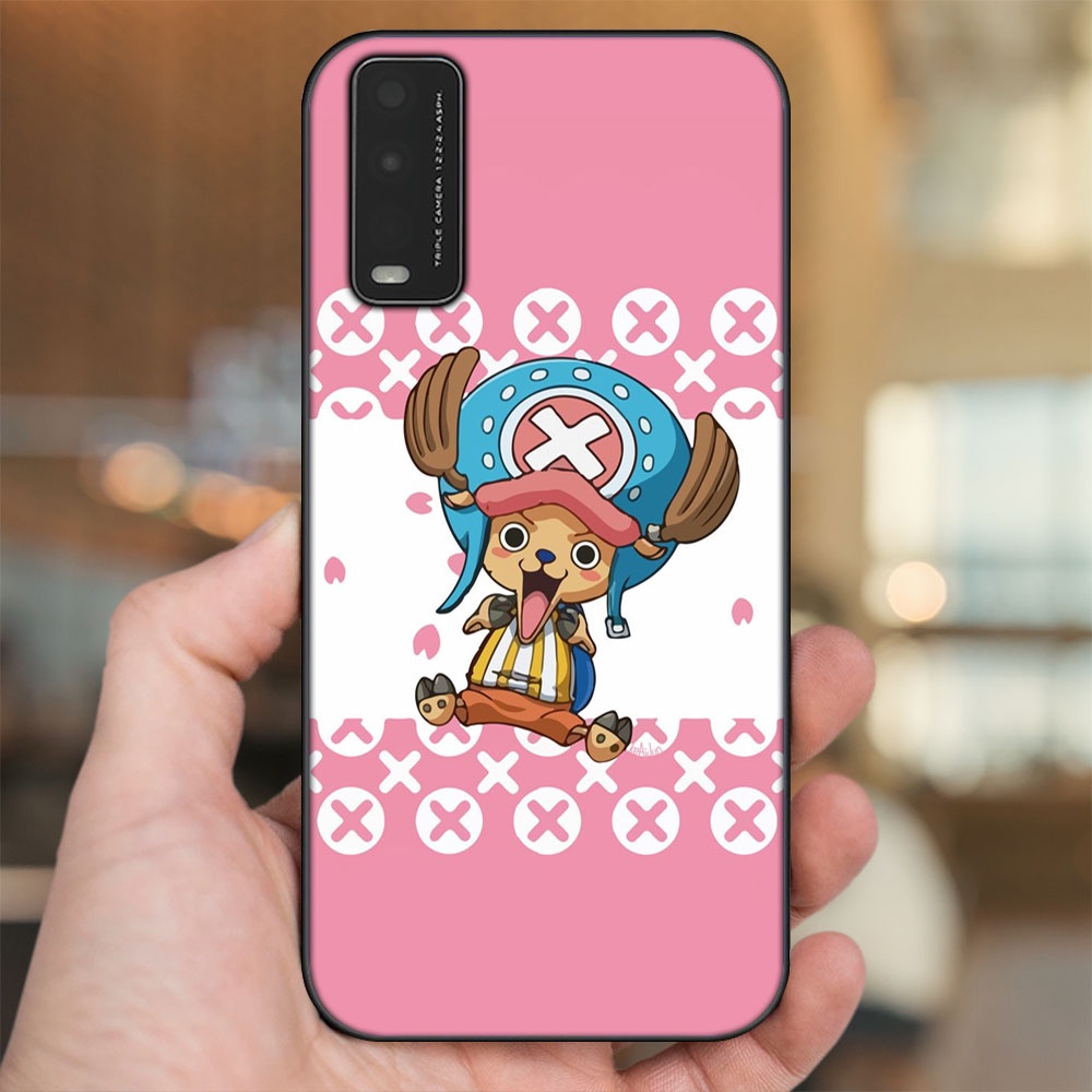 Ốp lưng Vivo Y20, Y20s, Y12s viền đen in hình Chopper One Piece Đảo Hải Tặc