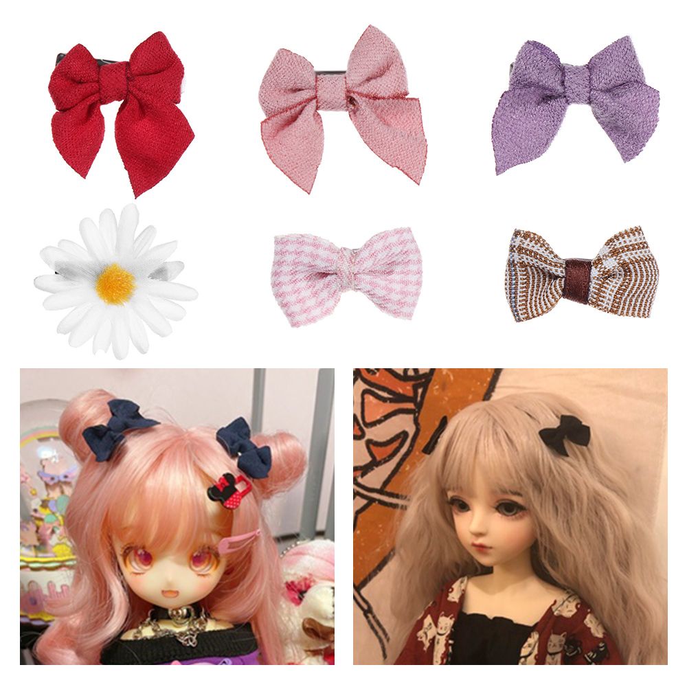 Kẹp tóc hình chiếc nơ dễ thương cho búp bê