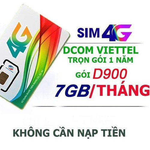 Sim 4G Viettel D500 - D500T 5Gb/tháng Trọn Gói 1 Năm Không Nạp Tiền - NGHE GỌI ĐƯỢC