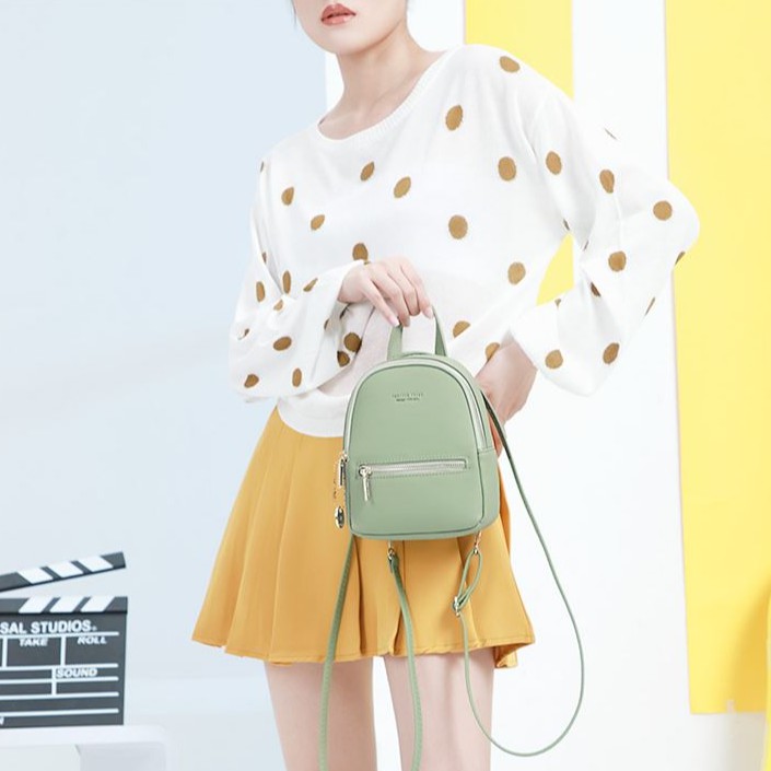 Balo nữ cao cấp chính hãng FOREVER YOUNG dáng mini thời trang đi học đi chơi da cao cấp cực đẹp giá rẻ BL02- NAKADO