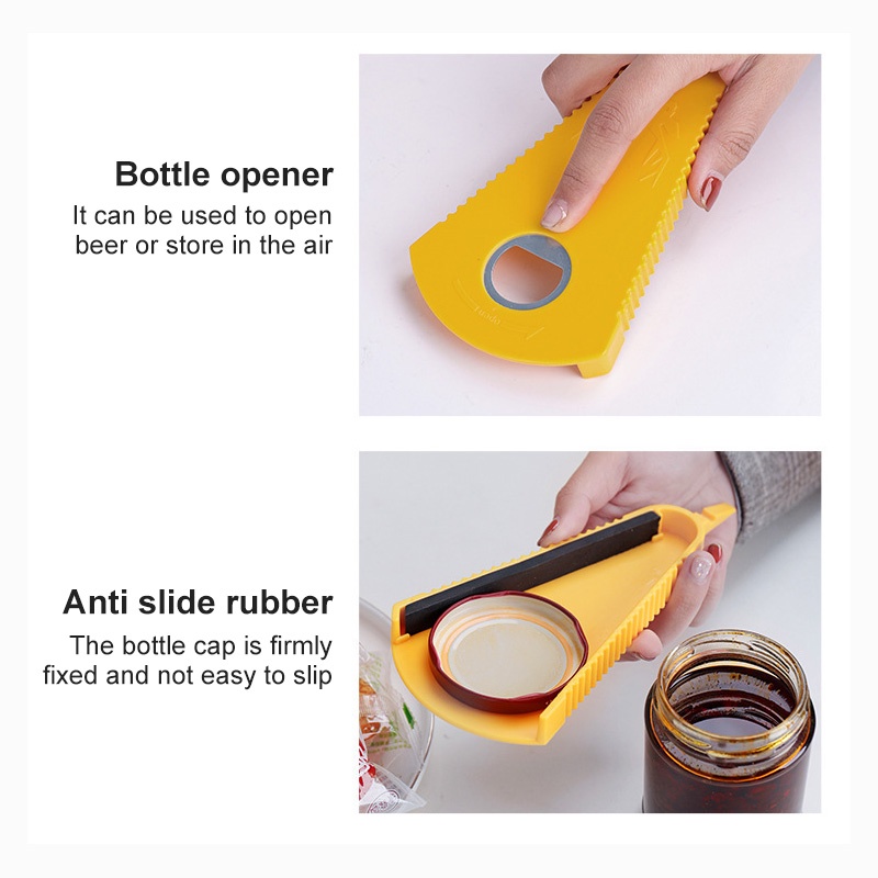1PC Household V-shaped Adjustable Non-slip Labor-saving Can Opener Bottle Opener