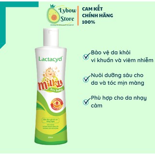 👶 Sữa Tắm Gội Trẻ Em Sữa Tắm Lactacyd Milky 👶 Sữa Tắm Cho Bé Giảm Rôm Sẩy Hăm Kẻ [AN TOÀN] Sữa tắm Cho Trẻ Sơ Sinh