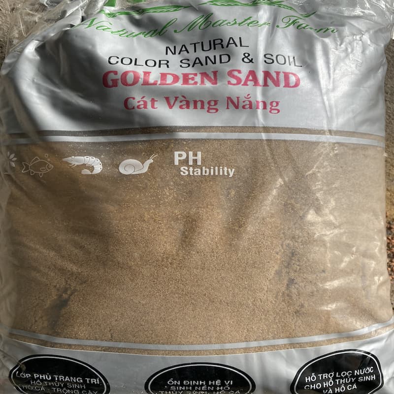 Cát Vàng Nắng Siêu Mịn 1kg - Nền Trang Trí Bể Cá, Bể Thủy Sinh