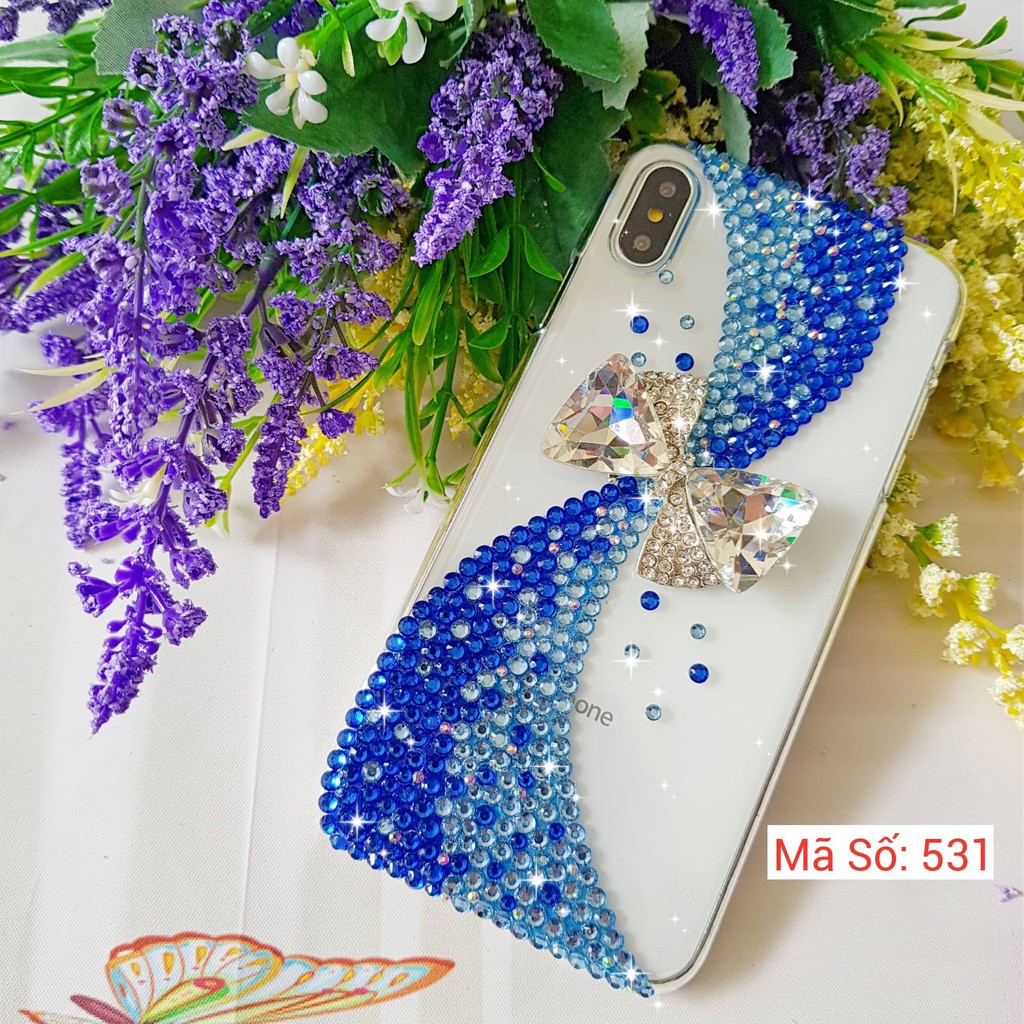 [IB DÒNG ĐT] ốp lưng handmade đính đá họa tiết MS 531