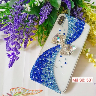 [IB DÒNG ĐT] ốp lưng handmade đính đá họa tiết MS 531