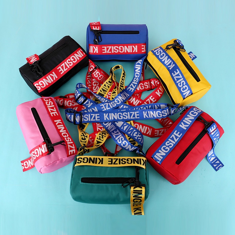 [Hàng Sẵn] Túi Messenger Dung tích lớn Vải Oxford Từ ngữ Tiếng Anh Dây đeo Vai cho Nữ Nam giới 【Wyoming060】